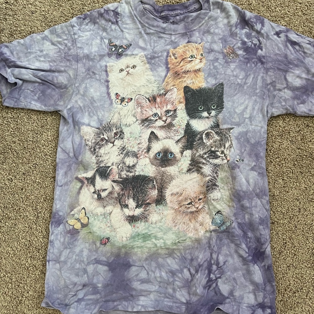 Purple Cat Graphic T-Shirt